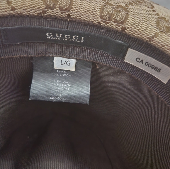 Vintage monogram bucket hat GG Gucci - Picture 2 of 6